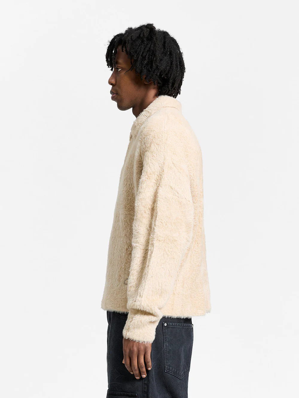 RETERNITY - CLAIR FURRY KNIT POLO