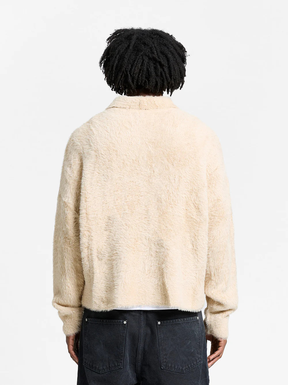 RETERNITY - CLAIR FURRY KNIT POLO