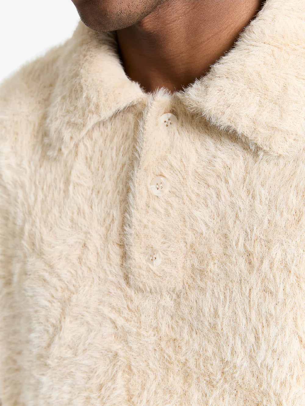 RETERNITY - CLAIR FURRY KNIT POLO