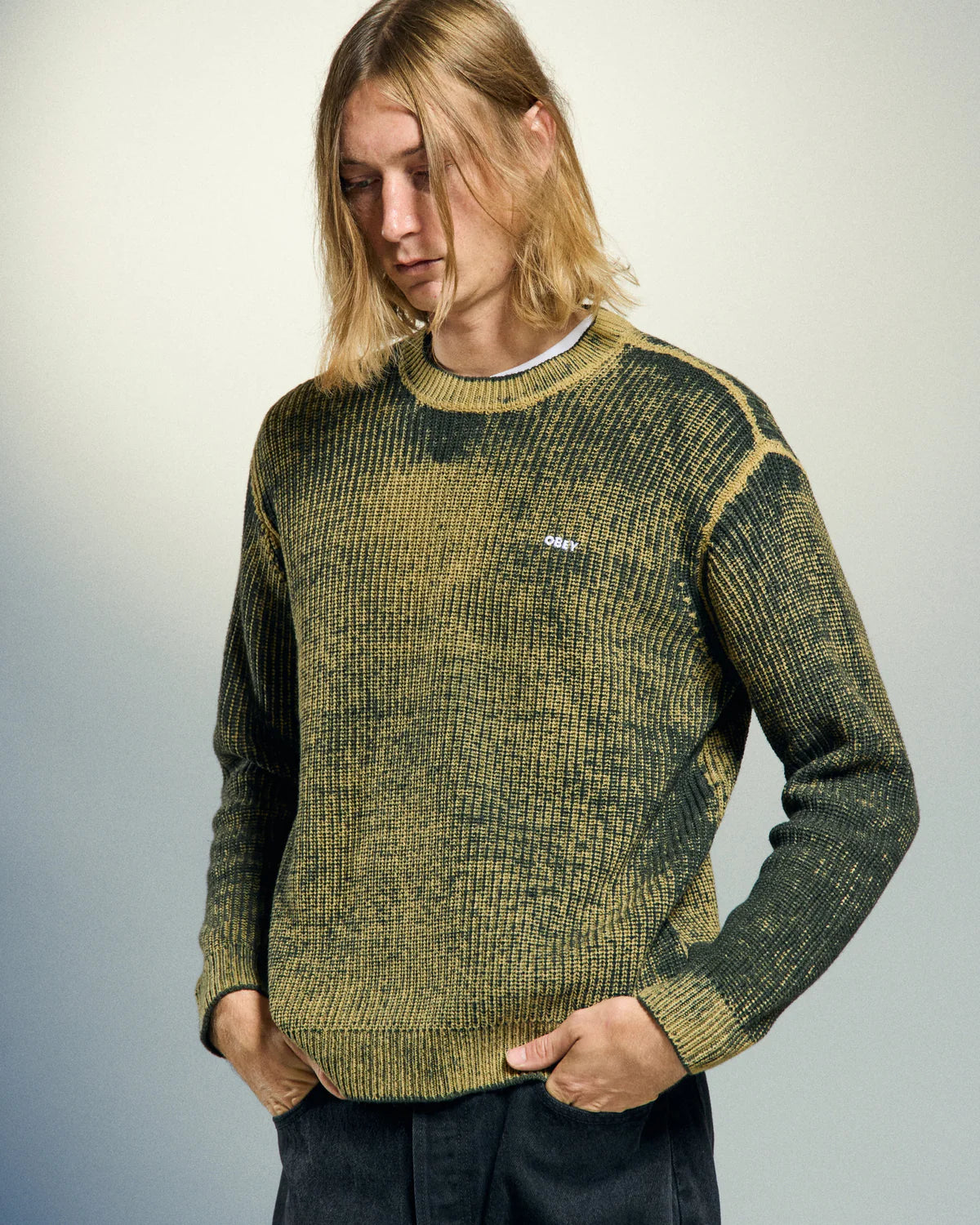 OBEY - SPRAY EFFECT SWEATER
