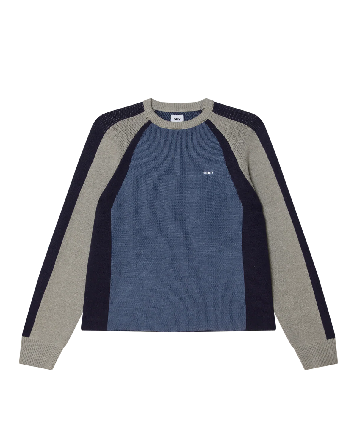 OBEY - RAGLAN CREW NECK SWEATER