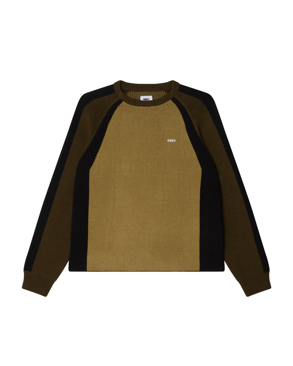 OBEY - RAGLAN CREW NECK SWEATER
