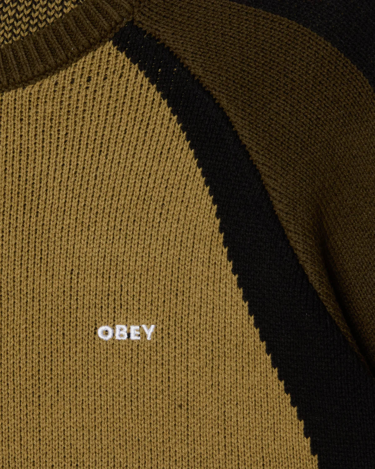 OBEY - RAGLAN CREW NECK SWEATER