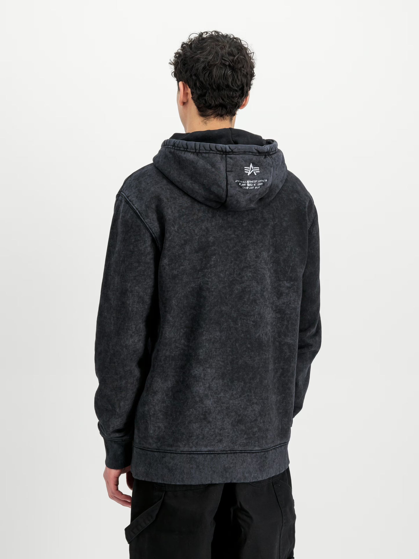 ALPHA INDUSTRIES - ACID LOGO HOODIE