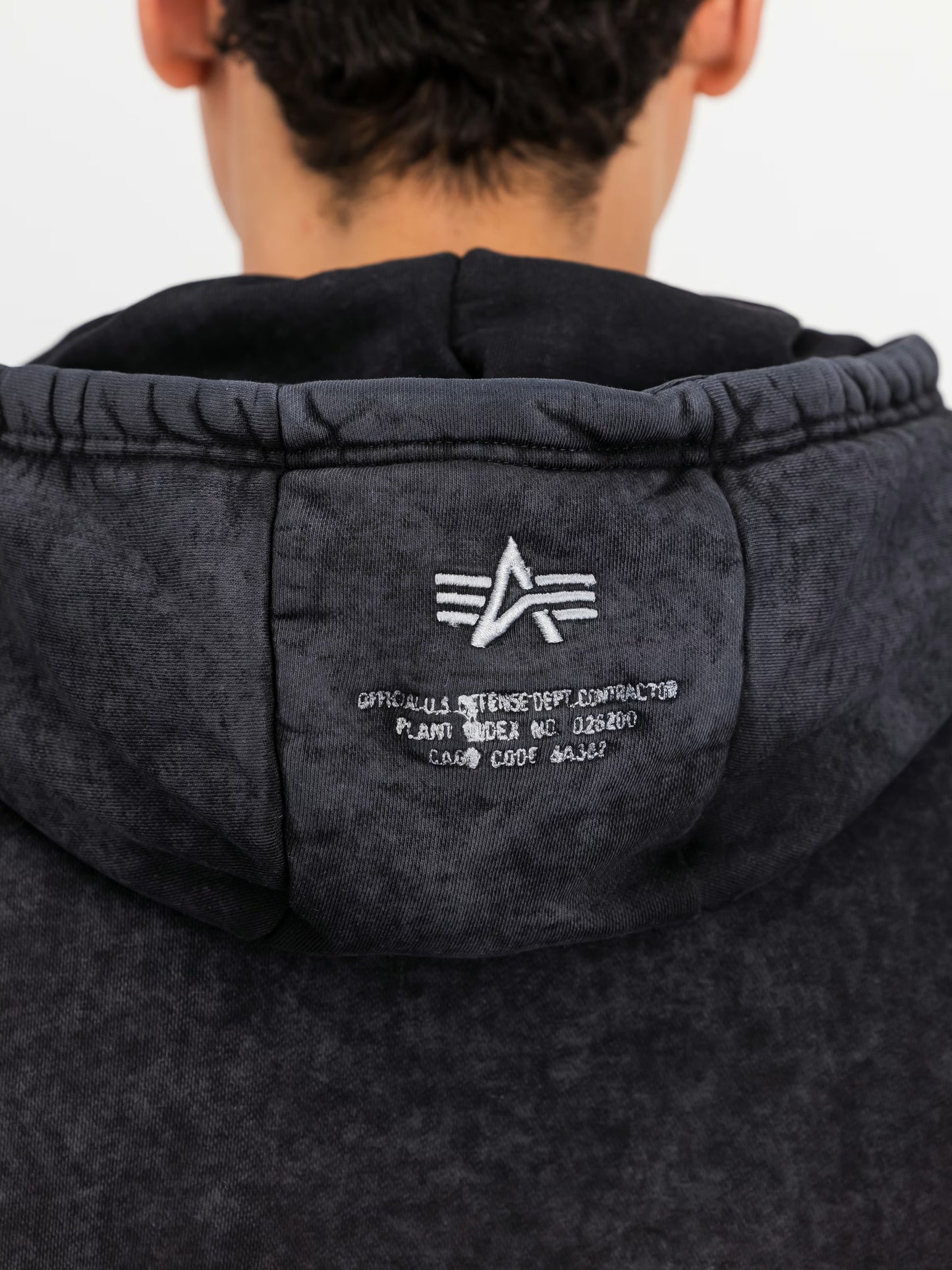 ALPHA INDUSTRIES - ACID LOGO HOODIE