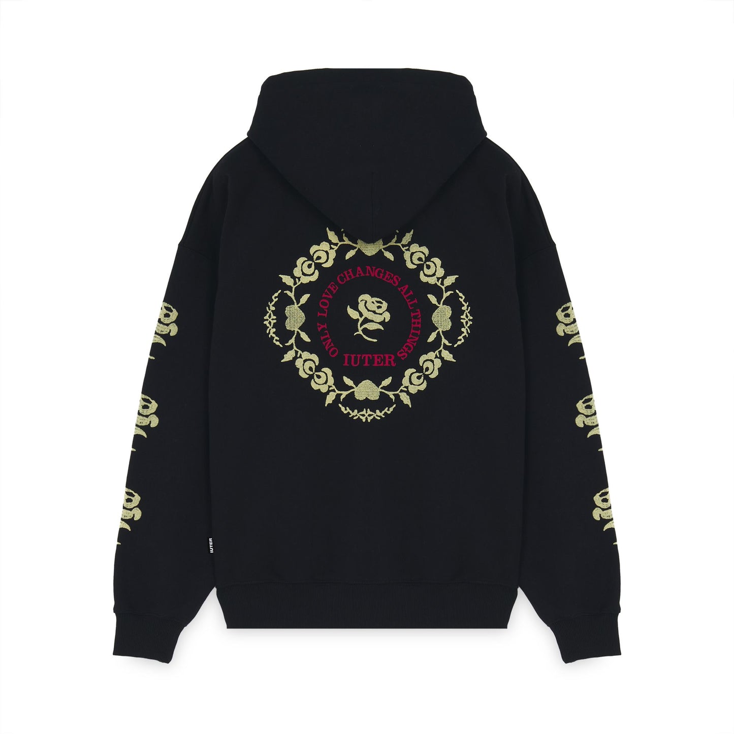 IUTER - FLORAL ZIP HOODIE