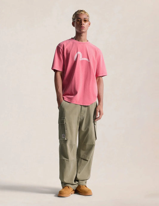 EVISU - EBISU & SEAGULL PRINT T-SHIRT