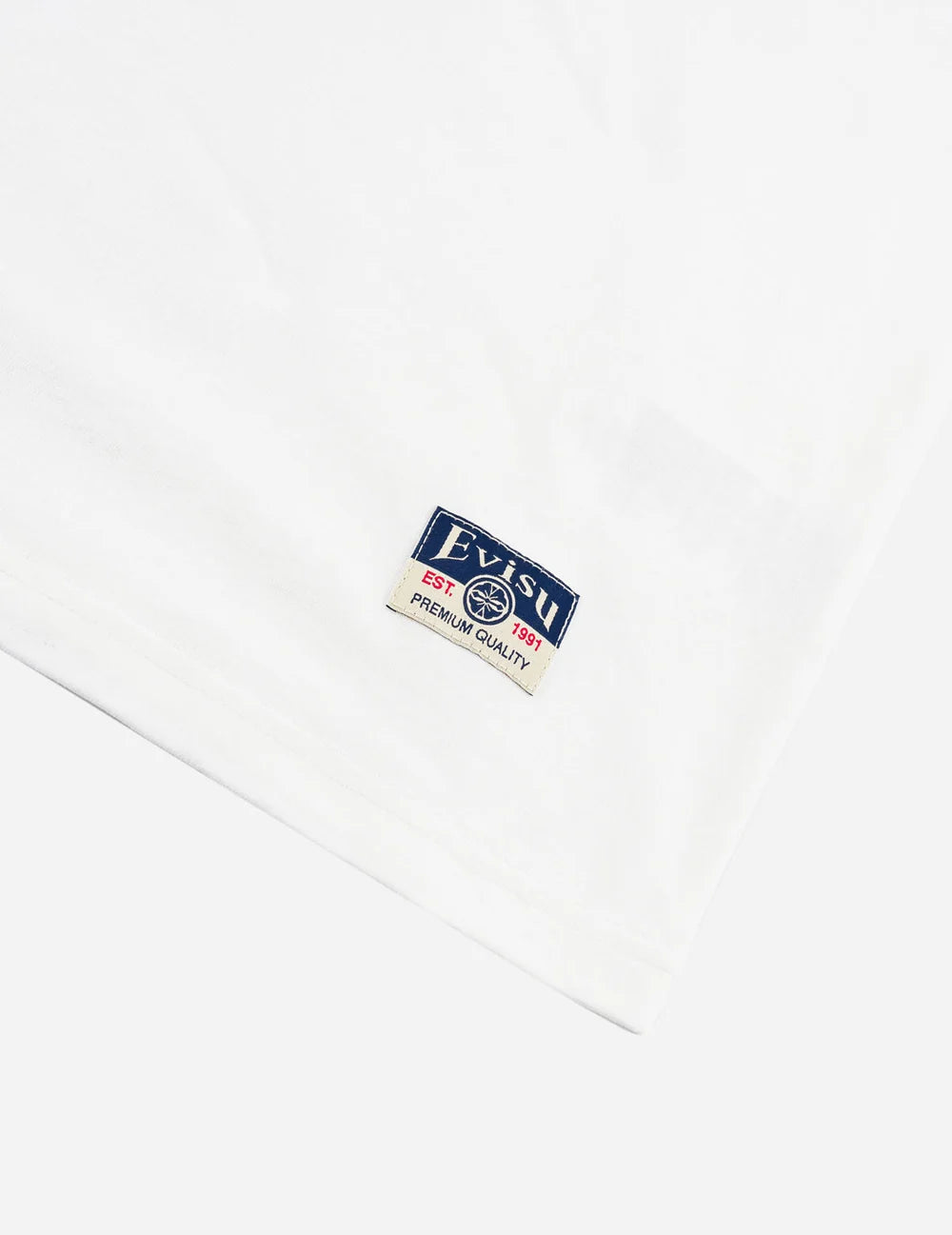 EVISU - MULTI-BADGE FORTUNE DAICOCK PRINT T-SHIRT