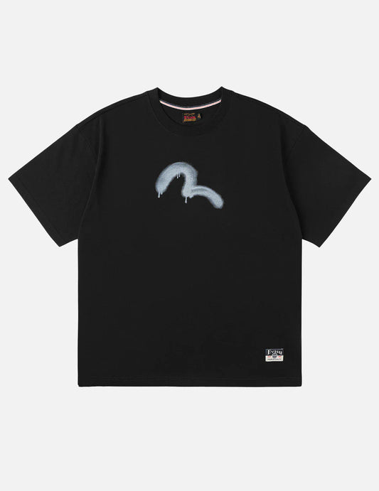 EVISU - ANGEL GRAFFITI SLOGAT T-SHIRT