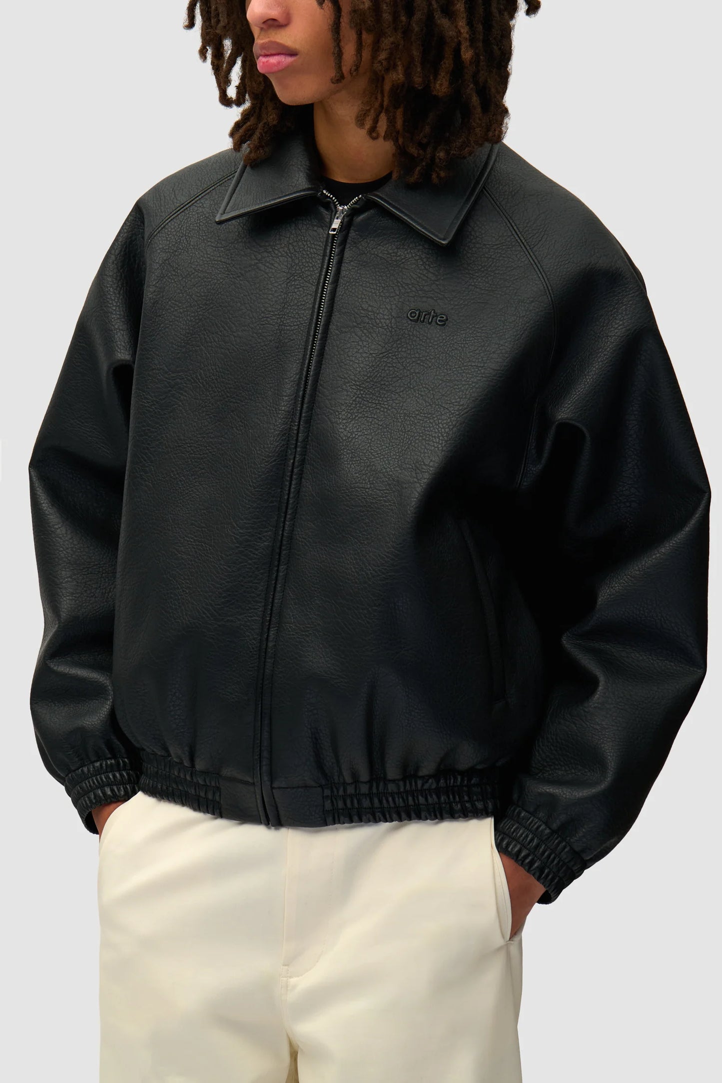 ARTE - BASIC LEATHER JACKET