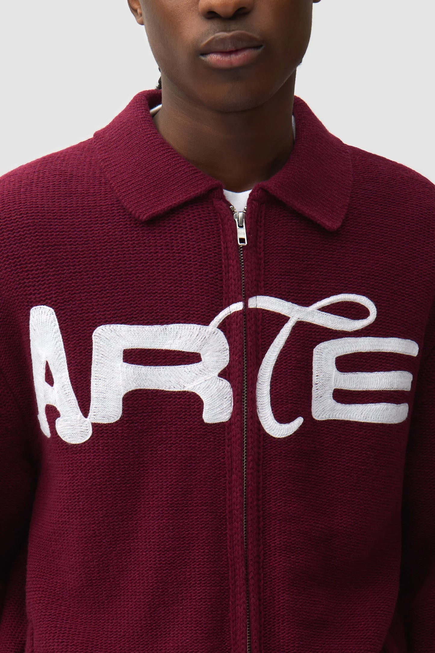 ARTE - STENCIL ZIP CARDIGAN
