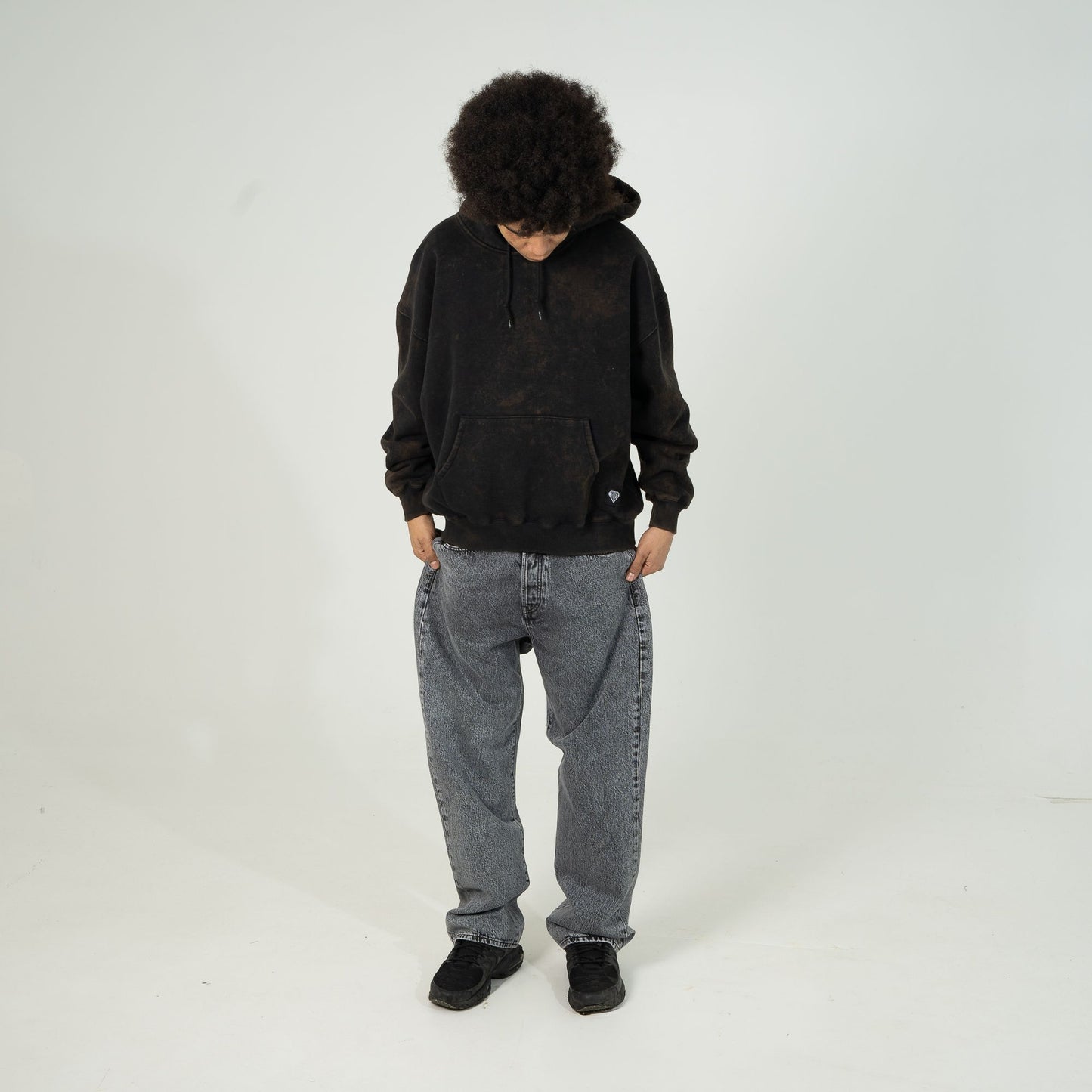 IUTER - LABEL MARBLE HOODIE