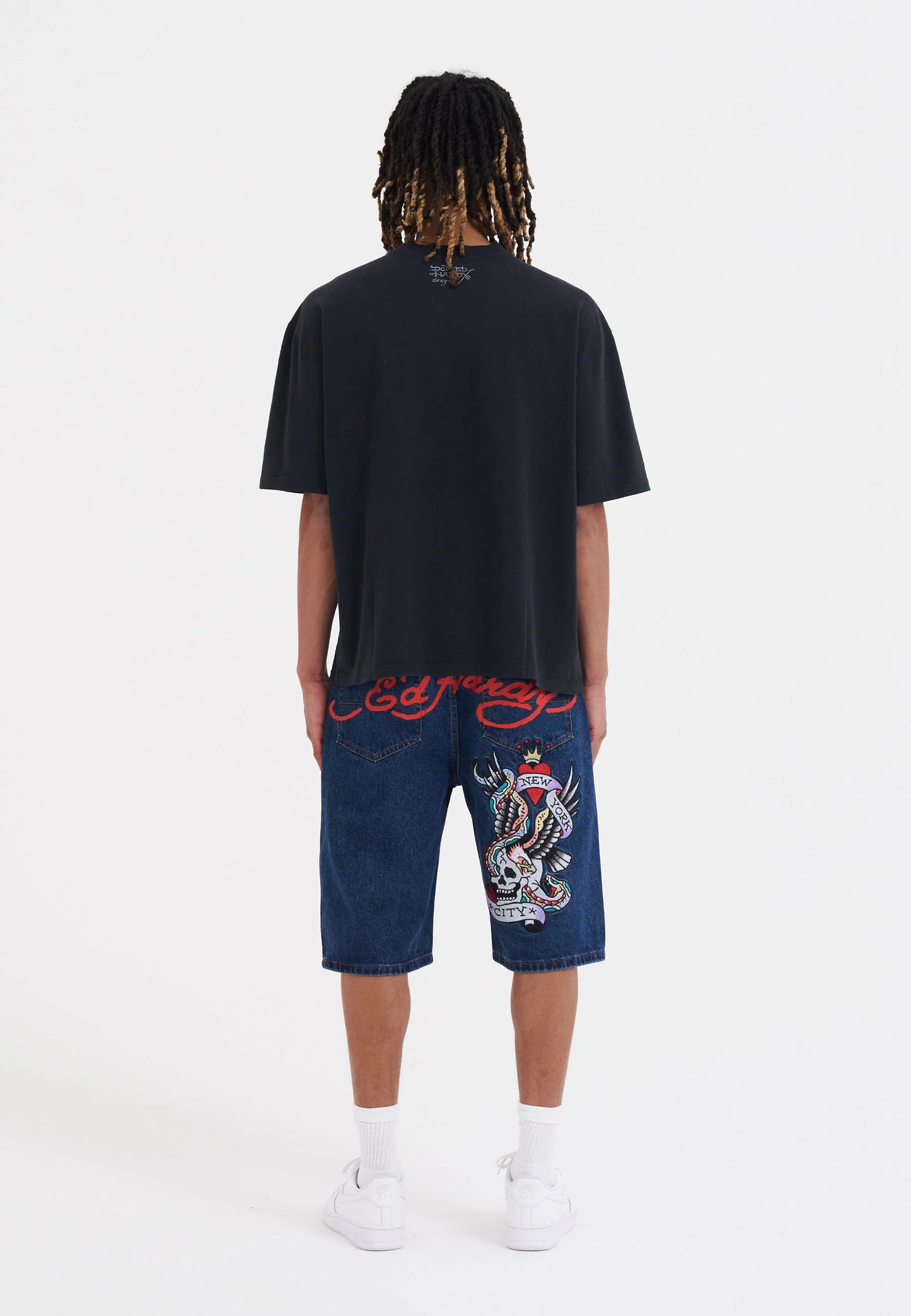 ED HARDY - NYC SKULL DENIM JORTS