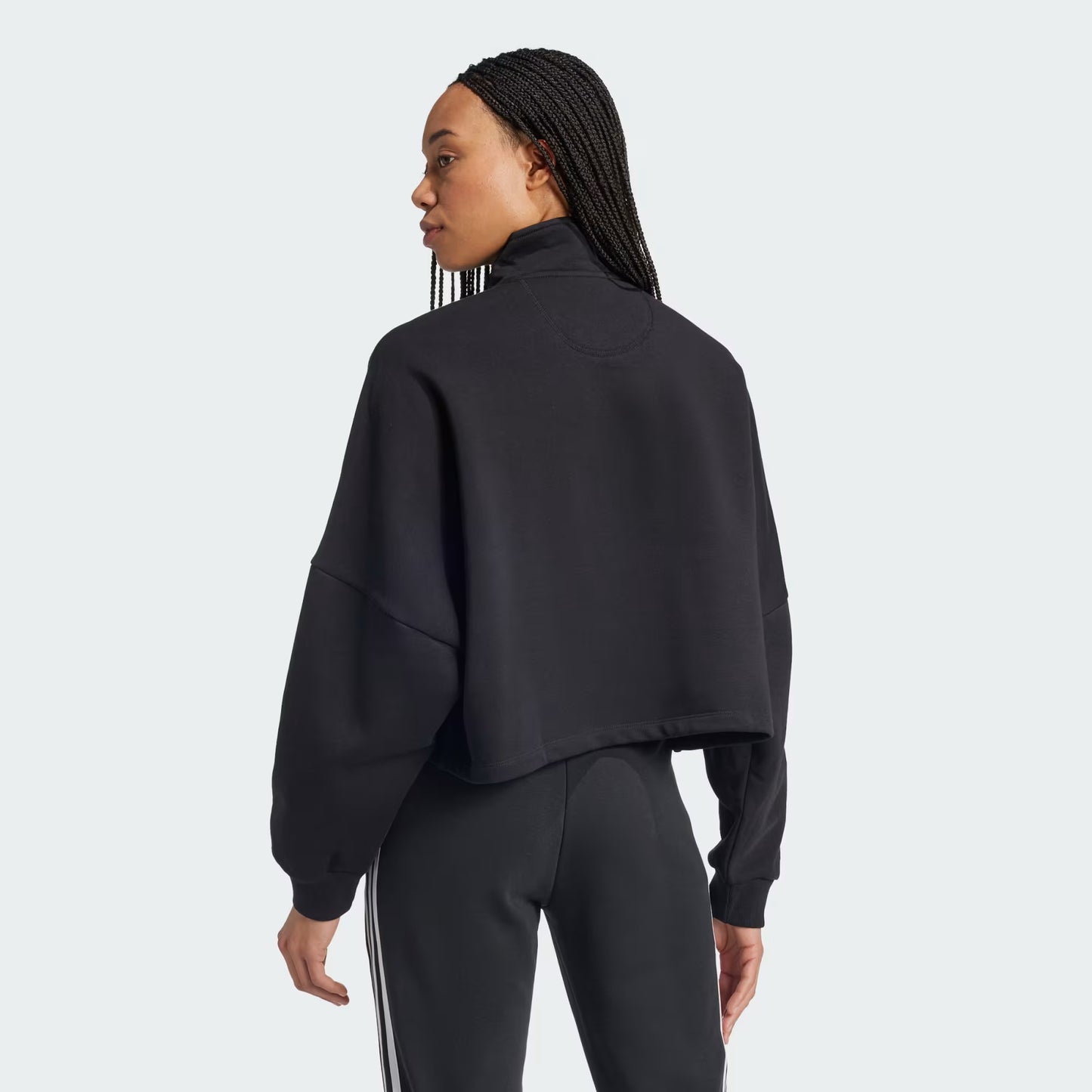 ADIDAS ORIGINALS - ESSENTIALS 1/2 ZIP FLEECE SWEATSHIRT