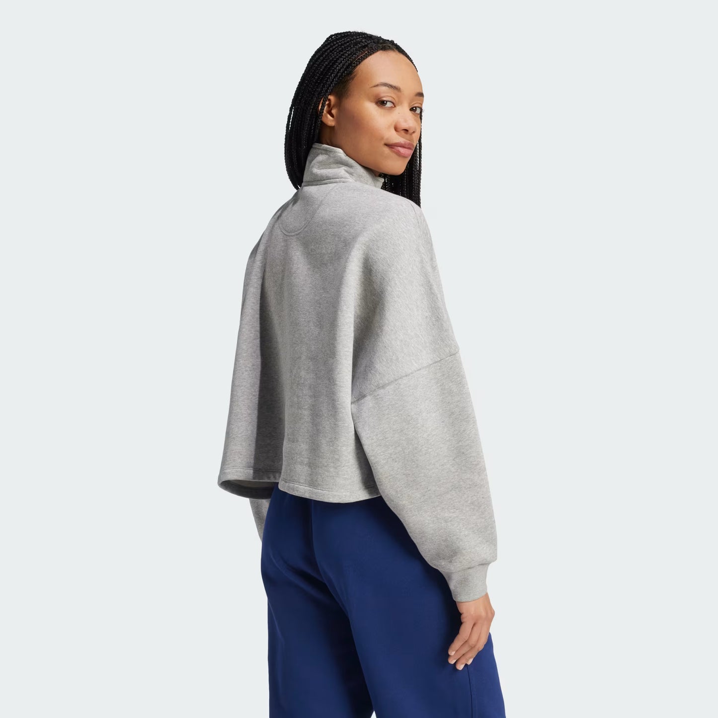ADIDAS ORIGINALS - ESSENTIALS 1/2 ZIP FLEECE SWEATSHIRT
