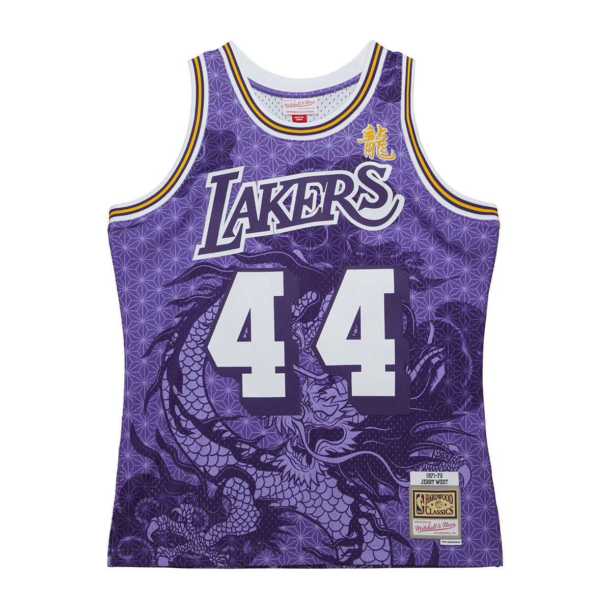 MITCHELL & NESS - NBA ASIAN HERITAGE 6.0 FASHION SWINGMAN JERSEY LAKERS 1971 JERRY WEST
