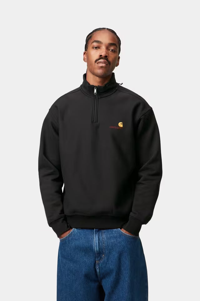 CARHARTT WIP - HALF ZIP AMERICAN SCRIPT SWEATSHIRT