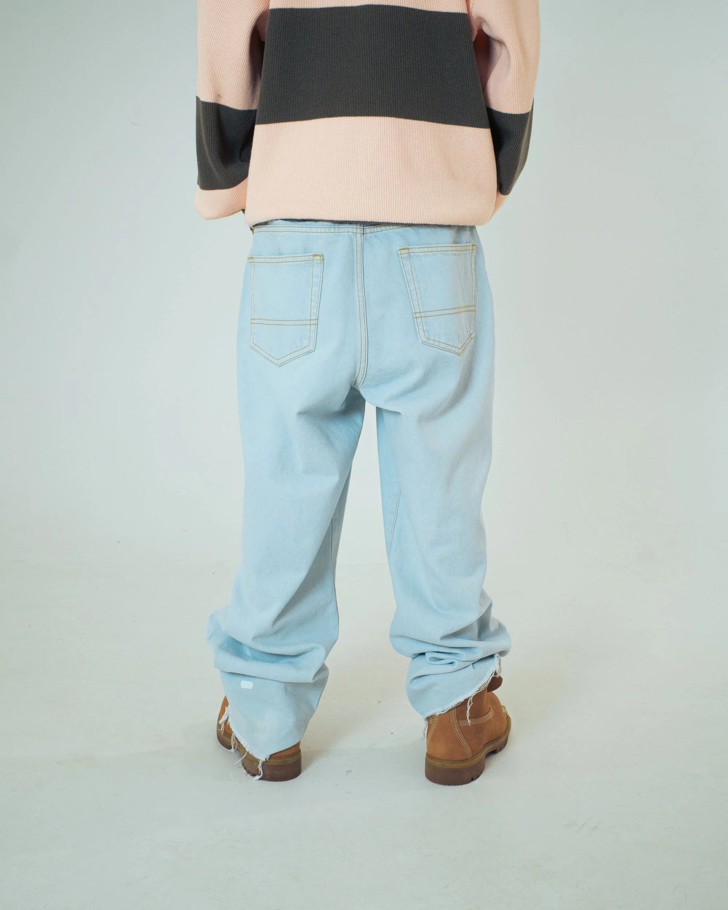 IUTER - FRINGED BAGGY DENIM PANTS