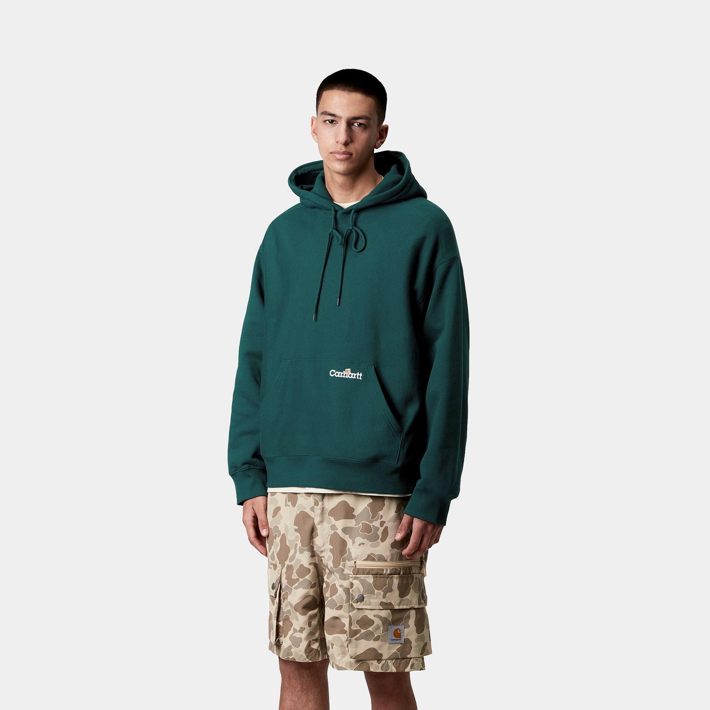 CARHARTT WIP - HOODED LABEL SCRIPT SWEAT