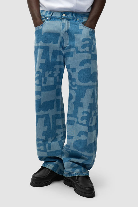 ARTE - DENIM ALLOVER PANT