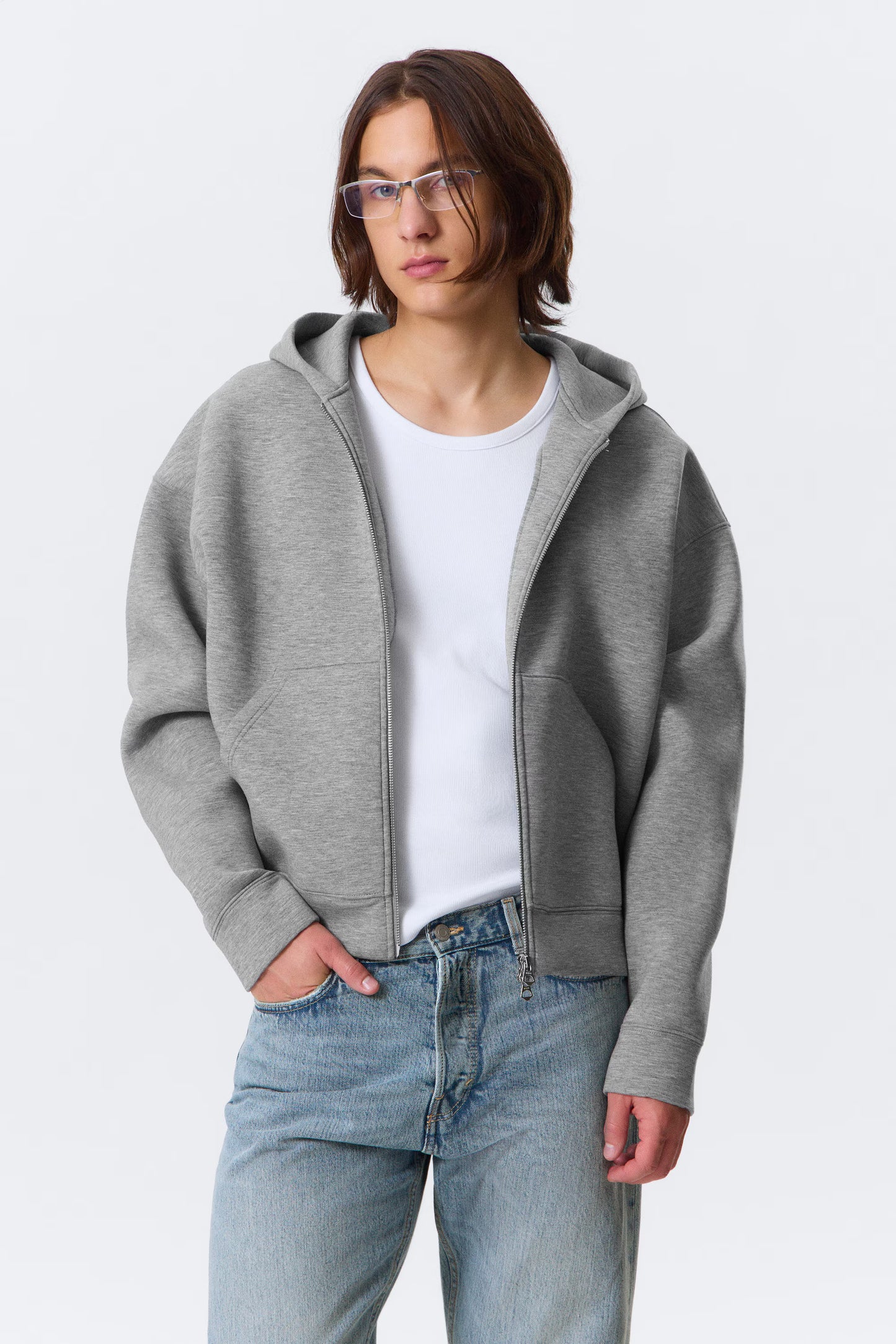 WEEKDAY - SIMON SCUBA ZIP HOODIE