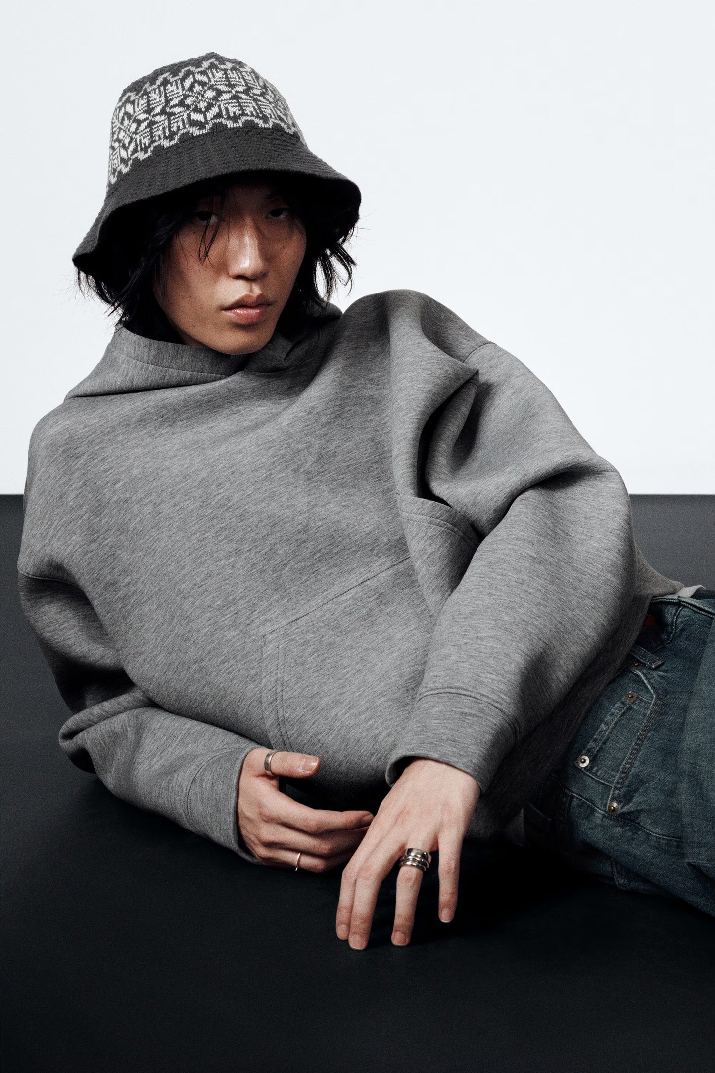 WEEKDAY - SIMON SCUBA ZIP HOODIE