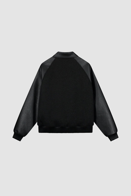ARTE - LEATHER VARSITY JACKET