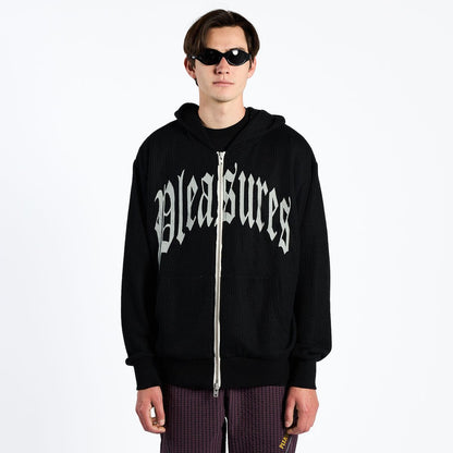 PLEASURES - TWITCH KNITTED ZIP HOODIE