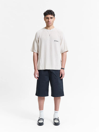 RETERNITY - PLEATED CHINO SHORTS