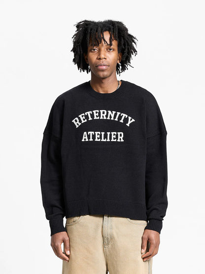 RETERNITY -ÉVÉNIE LOGO KNIT SWEATER