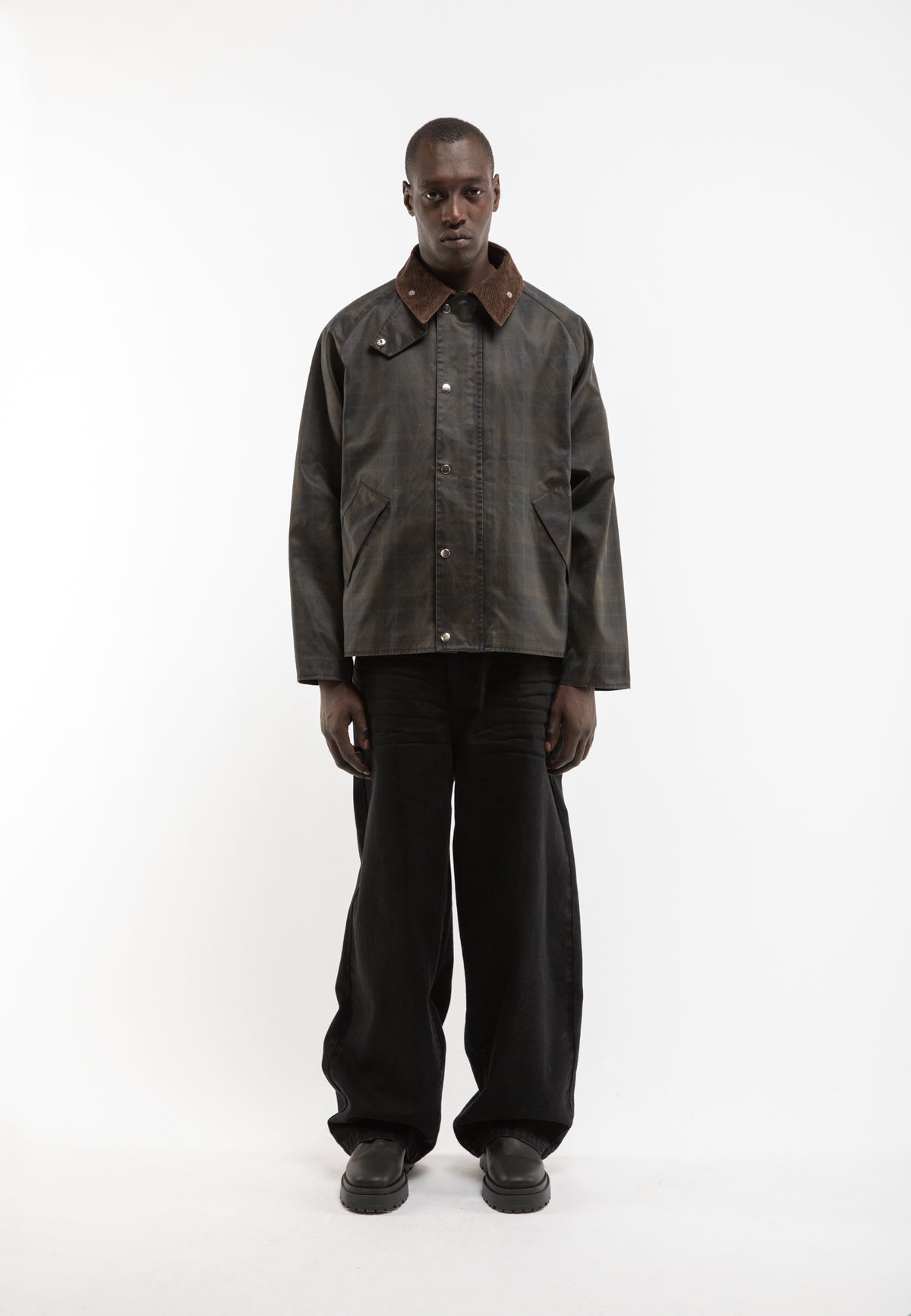 RTERNITY - CHECKERED WAXED HUNTING JACKET