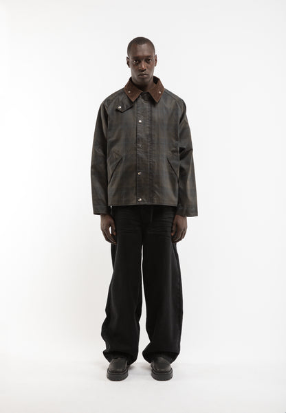 RTERNITY - CHECKERED WAXED HUNTING JACKET