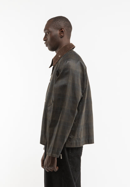 RTERNITY - CHECKERED WAXED HUNTING JACKET