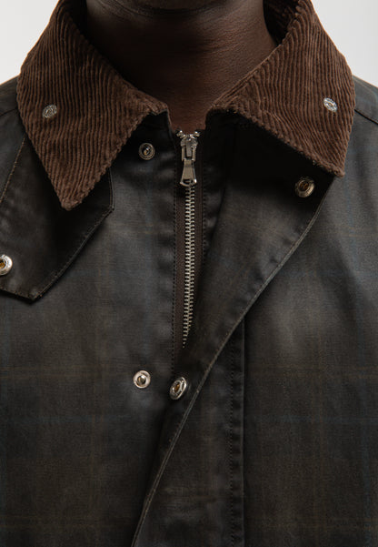 RTERNITY - CHECKERED WAXED HUNTING JACKET