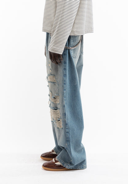 RETERNITY - DISTRESSED BAGGY DENIM