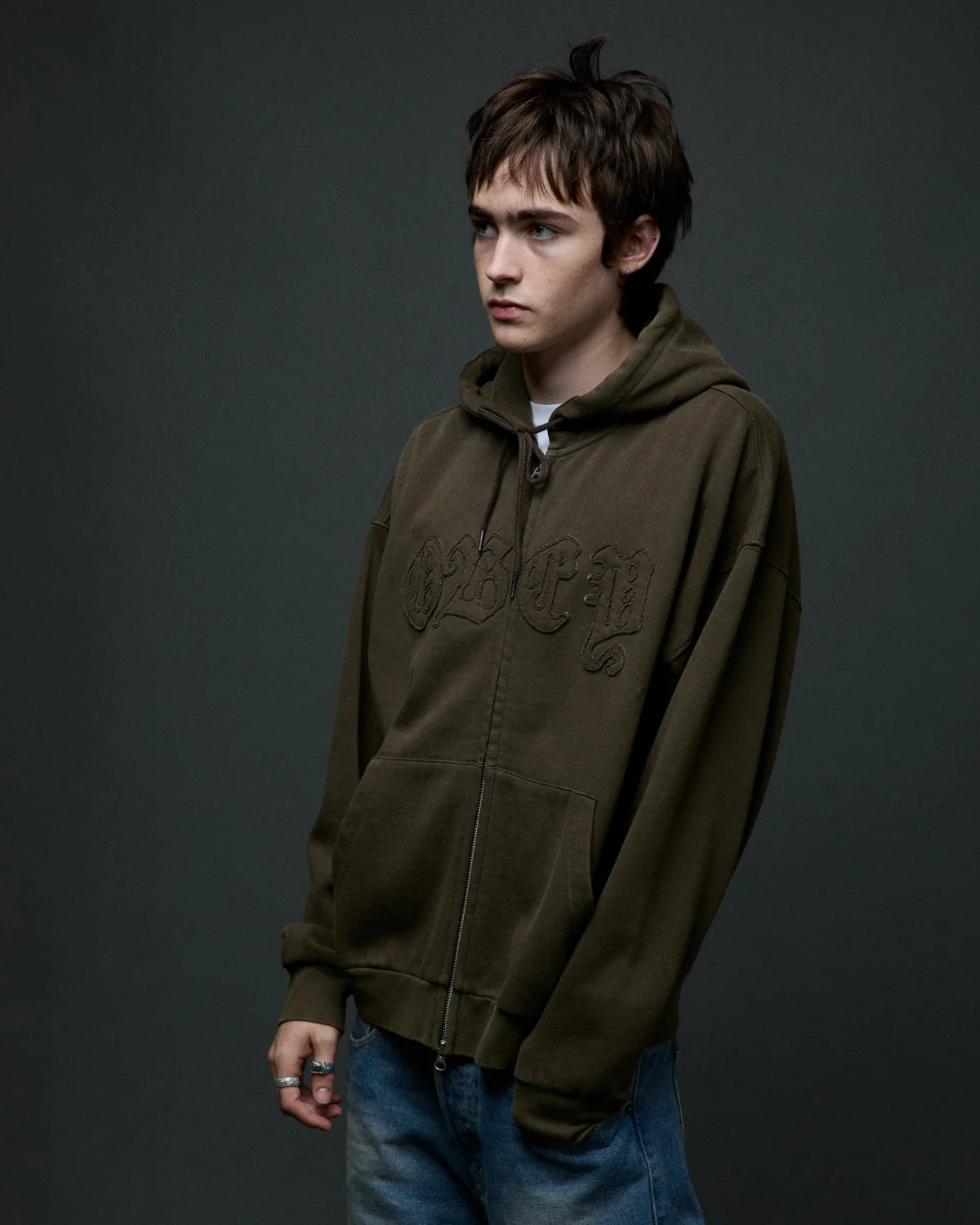 OBEY - GOTHIC ZIP HOOD