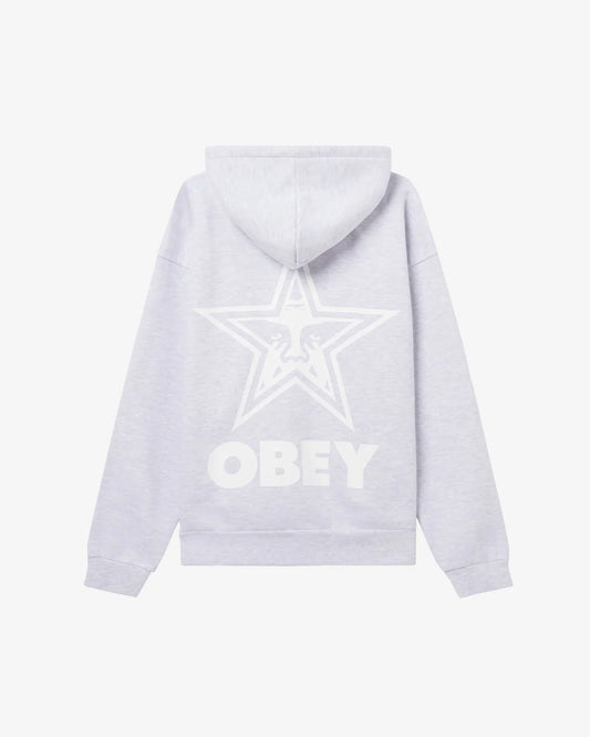 OBEY - BOLD STAR EXTRA HEAVY PULLOVER HOODIE