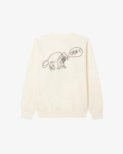 OBEY - DOG DOODLE CREWNECK