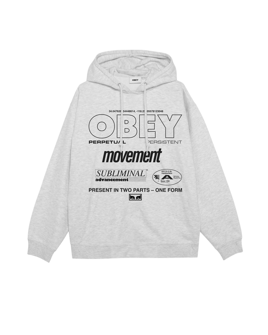 OBEY - PERSISTENT MOVEMENT PREMIUM ZIP HOOD