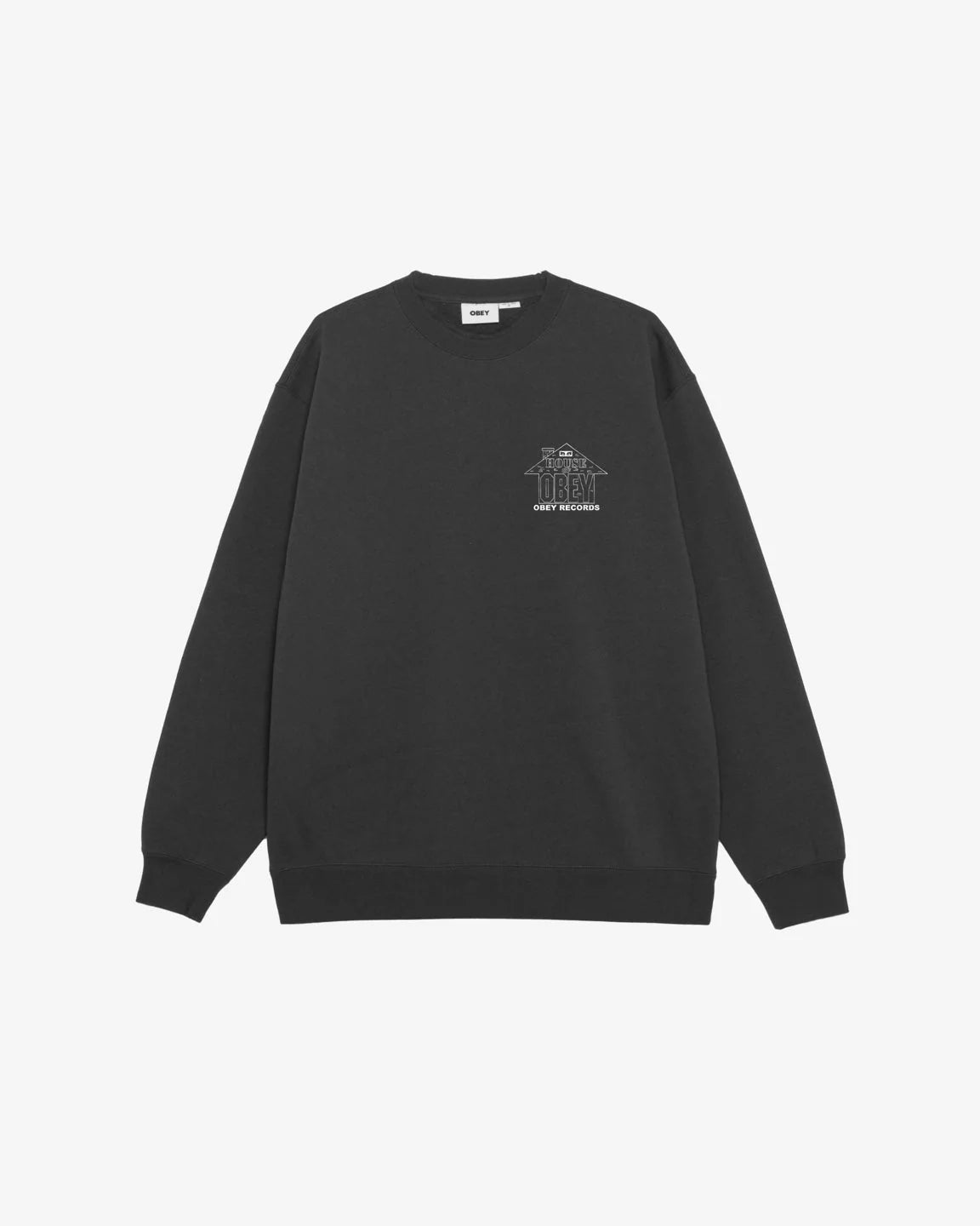 OBEY - HOUSE OF OBEY RECORDS PREMIUM CREWNECK