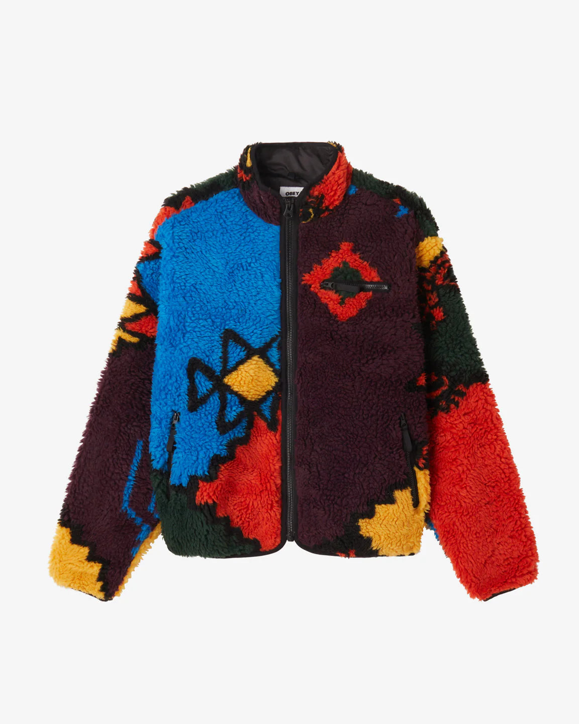 OBEY - MOROCCAN RUG SHERPA JACKET