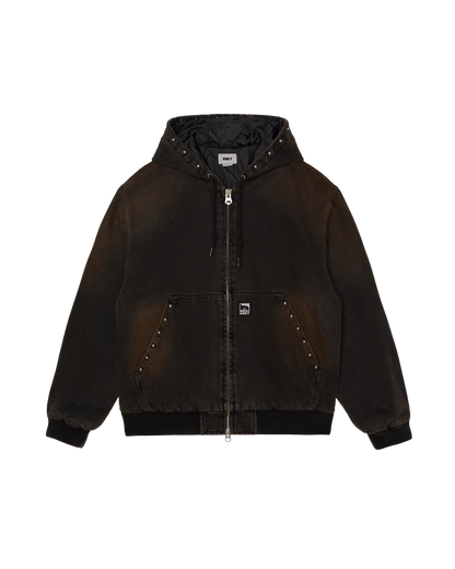 OBEY - STUDDED ZIP UP JACKET