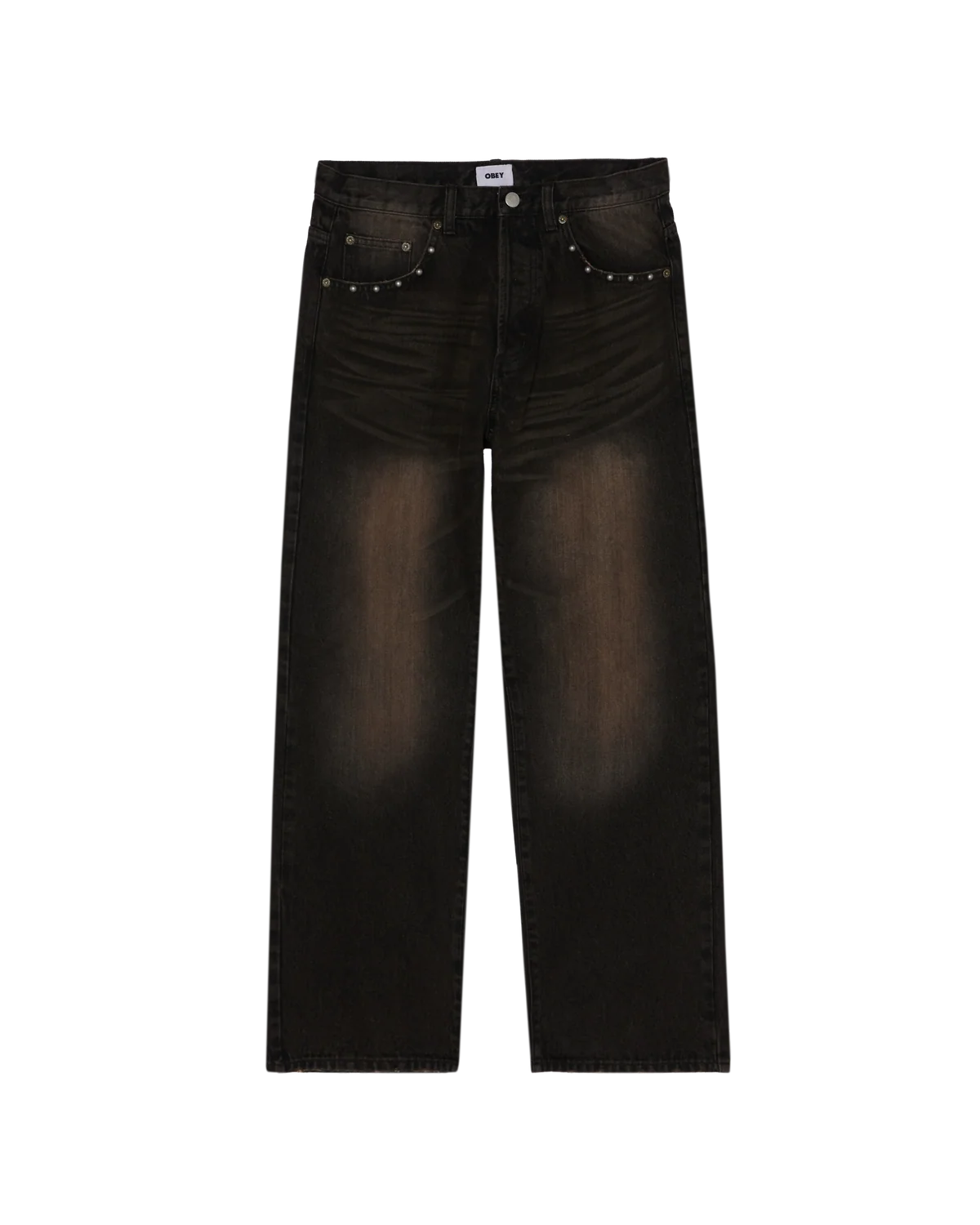 OBEY - STUDDED BOXCAR STRAIGHT LEG DENIM