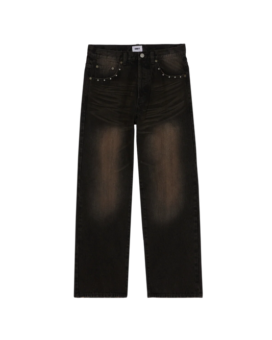 OBEY - STUDDED BOXCAR STRAIGHT LEG DENIM