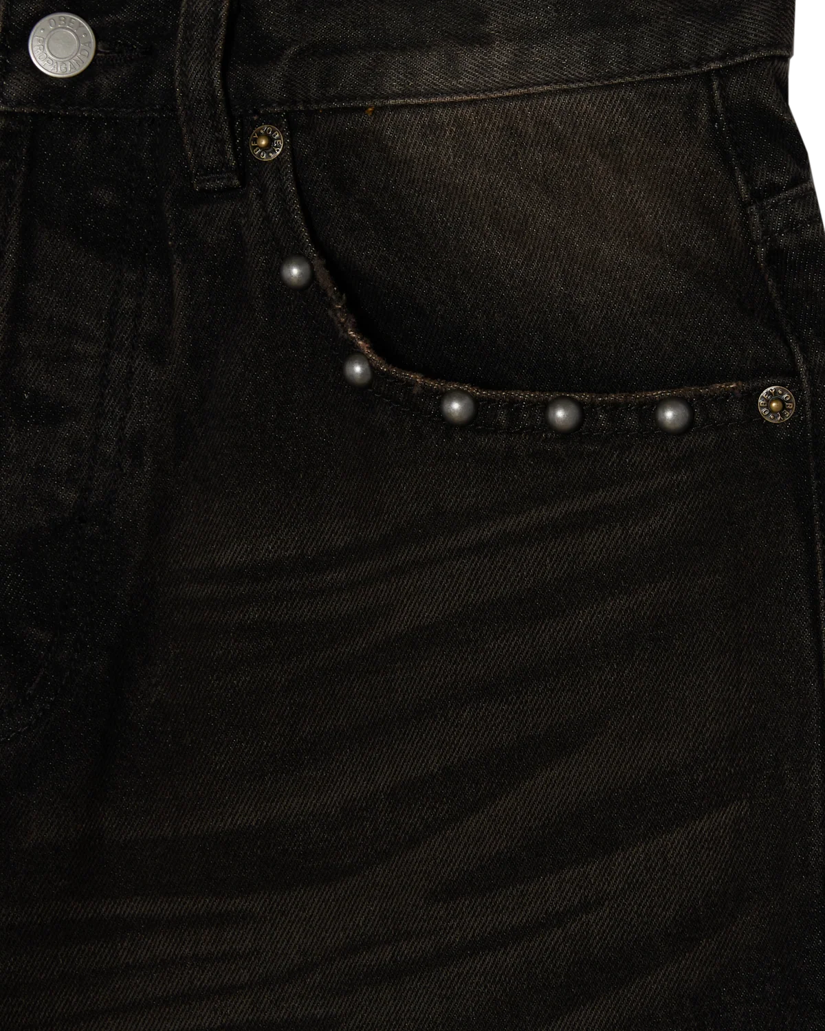 OBEY - STUDDED BOXCAR STRAIGHT LEG DENIM