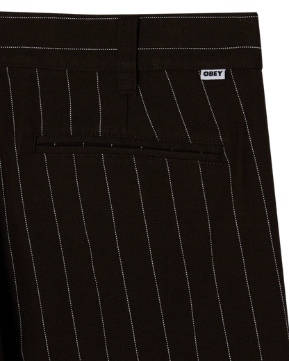 OBEY - DEAN STRIPE PLEATED PANT
