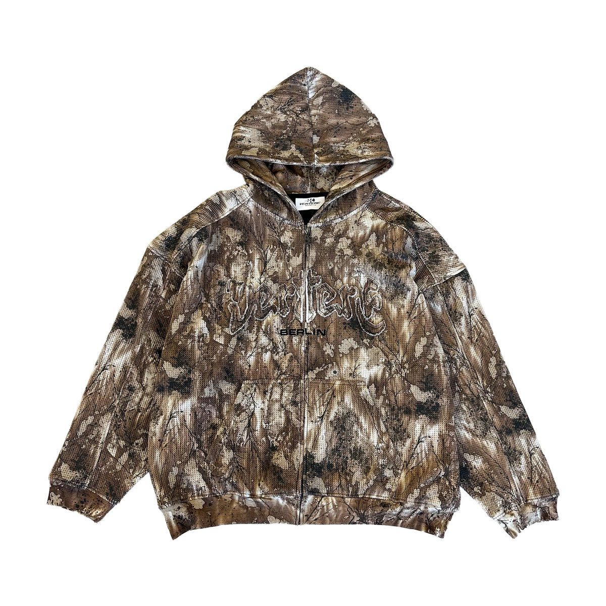 VERTERE - STONE LOGO ZIP HOODIE