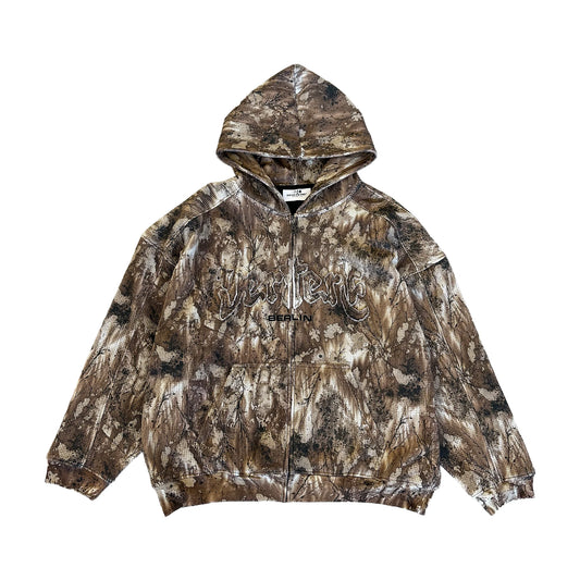 VERTERE - STONE LOGO ZIP HOODIE