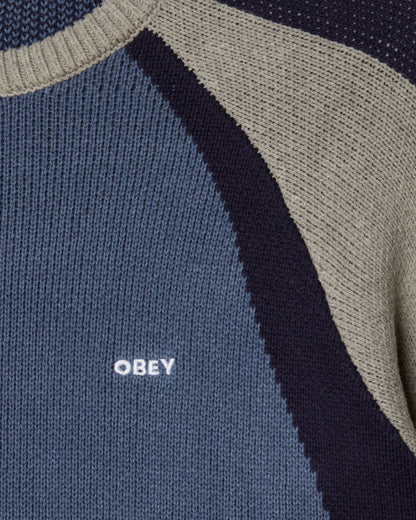 OBEY - RAGLAN CREW NECK SWEATER
