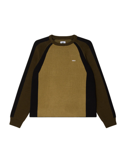 OBEY - RAGLAN CREW NECK SWEATER